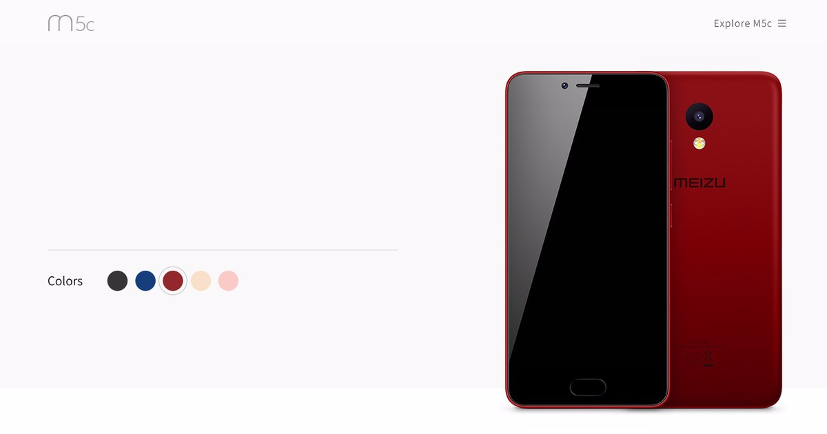 New Meizu device dubbed as M5c spotted on official site