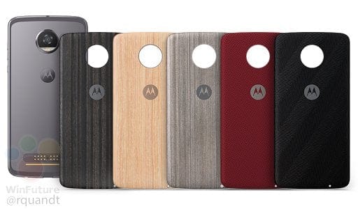 Motorola Moto Z2 Play leaks in Grey with case designs