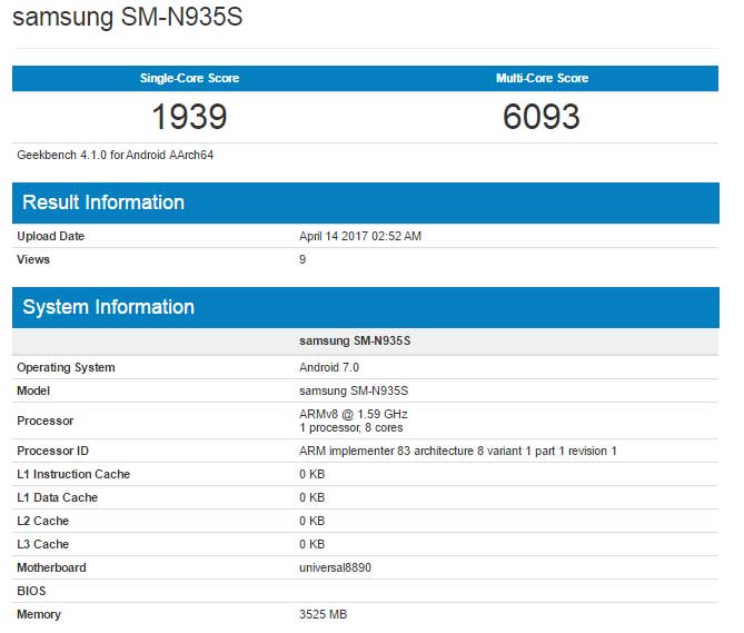 Refurbished Galaxy Note 7 specs: 4GB RAM and Exynos 8890 processor revealed