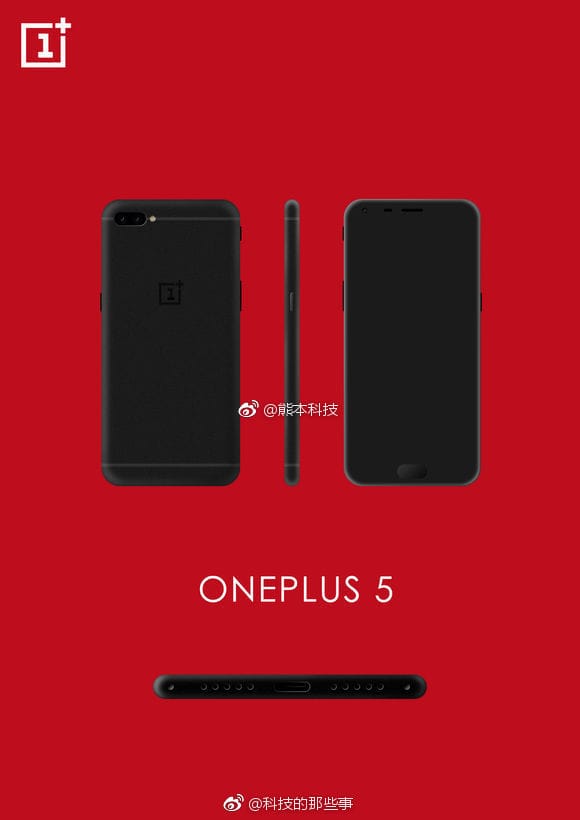 Today’s OnePlus 5 render leak looks the most legit one, so far that is