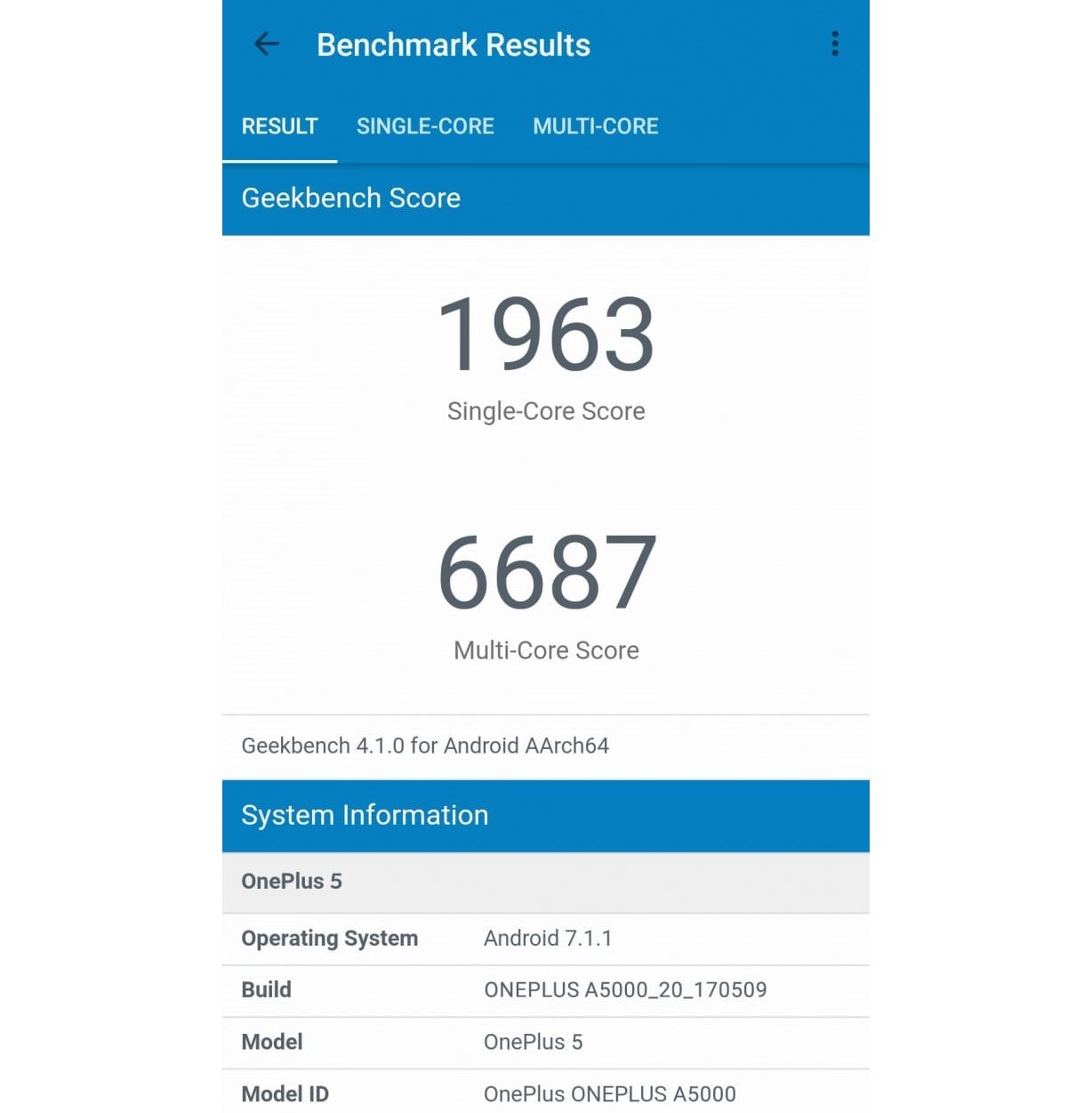 OnePlus 5 benchmarks leak via Geekbench, beats Galaxy S8