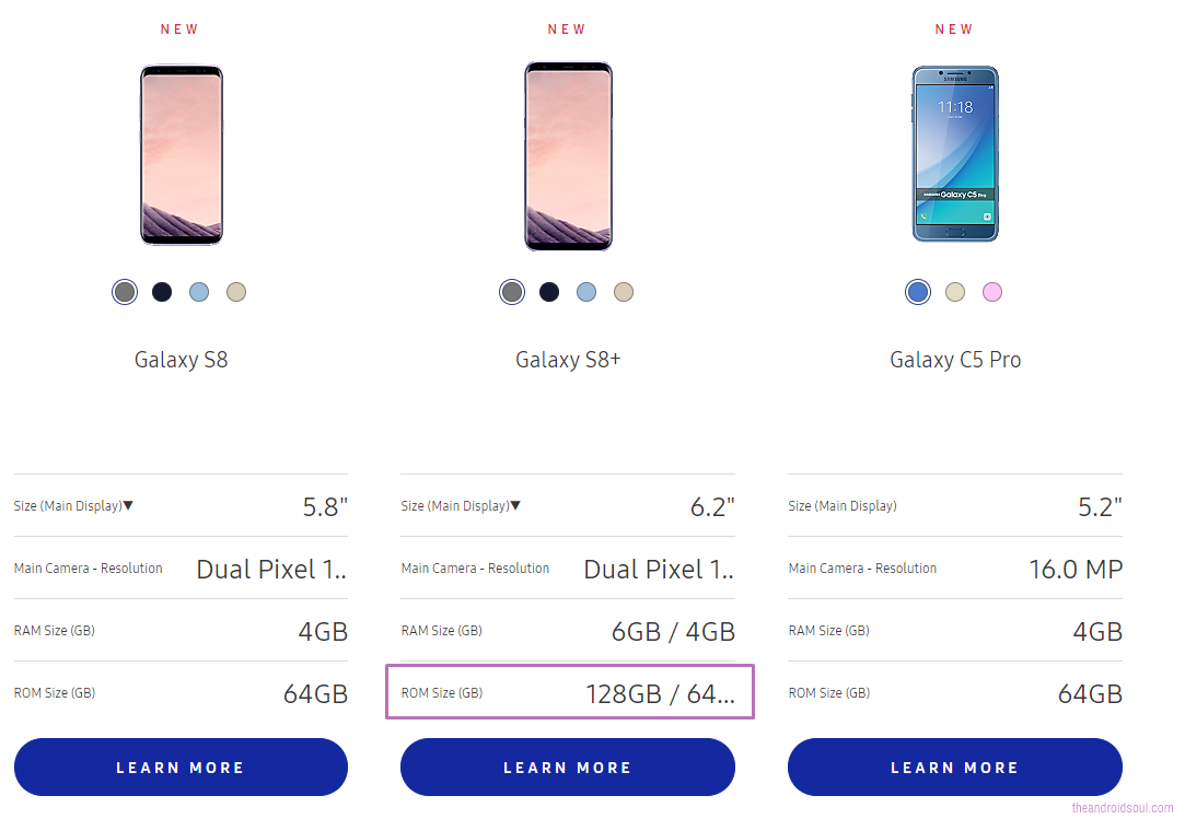 Galaxy S8+ with 6GB RAM and 128GB storage available in Hong Kong