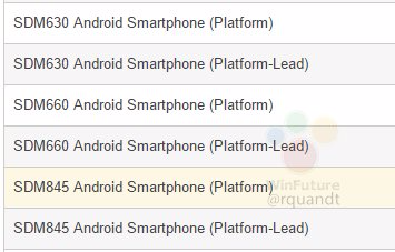 Snapdragon 845 gets listed on Qualcomm’s website