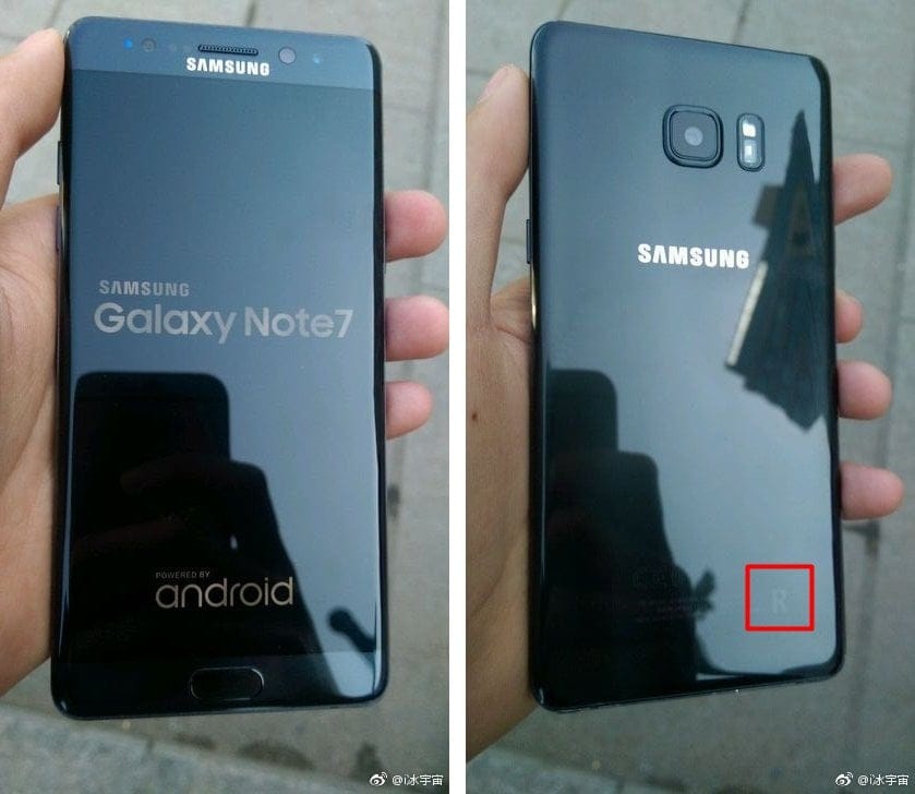 Refurbished Galaxy Note 7 will carry a ‘R’ on the back [Images]