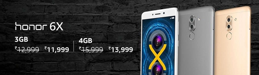 [Deal] Honor 6X price slashed by INR 1,000 and INR 2,000 for limited time at Amazon India