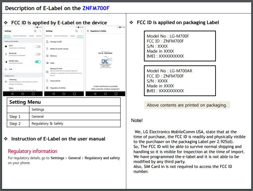 LG M700F passes through FCC, runs on Nougat