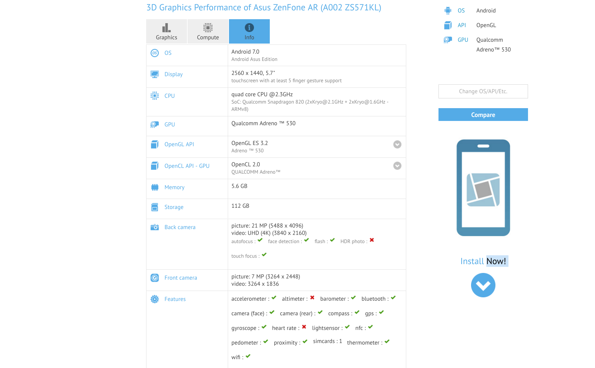 Asus ZenFone AR benchmarks now available via GFXBench