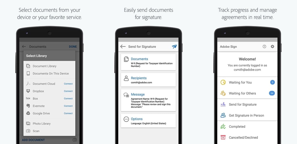 Adobe Sign v3.0 update lets you sign and send agreements with digital signature