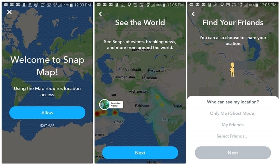 Now view your Snapchat friends in real time with the new Snap Map feature