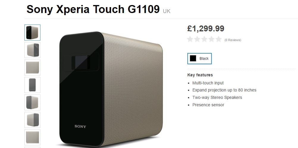 Interactive projector from Sony, Xperia Touch now available for £1,299.99 in Europe