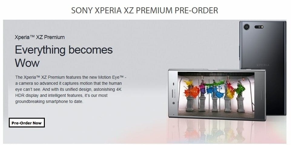 Sony Xperia XZ Premium available for preorder in South Africa, will go on sale on 7 July