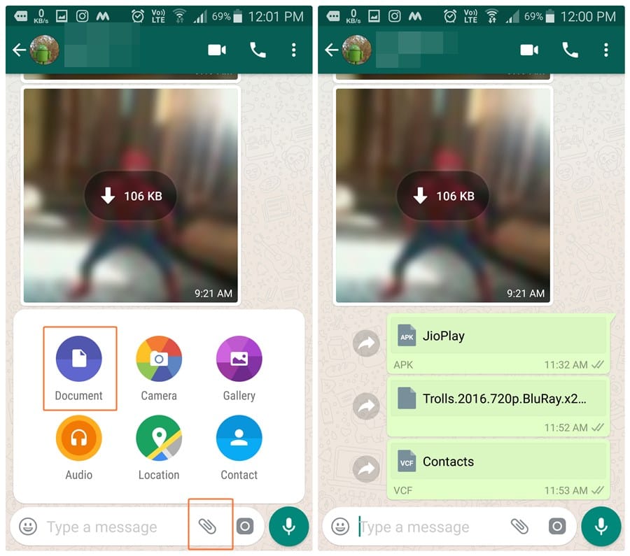 WhatsApp now lets you share all types of file formats