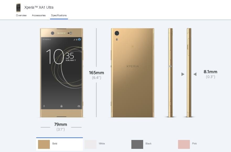 Sony Xperia XA1 Ultra launched in India