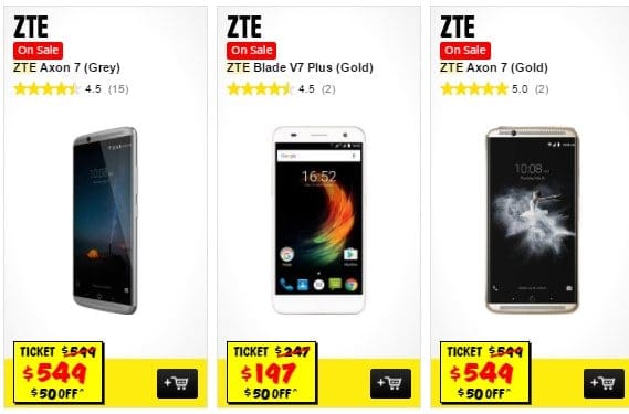 [Deal] Get AUD 50 discount on three ZTE devices including ZTE AXON 7 in Australia