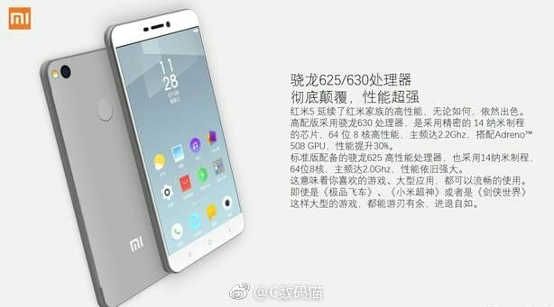 Xiaomi Redmi 5 specs leak hints at 5.0″ display, MIUI 9, SD625/630 chip, 3GB/4GB RAM and 3680mAh battery