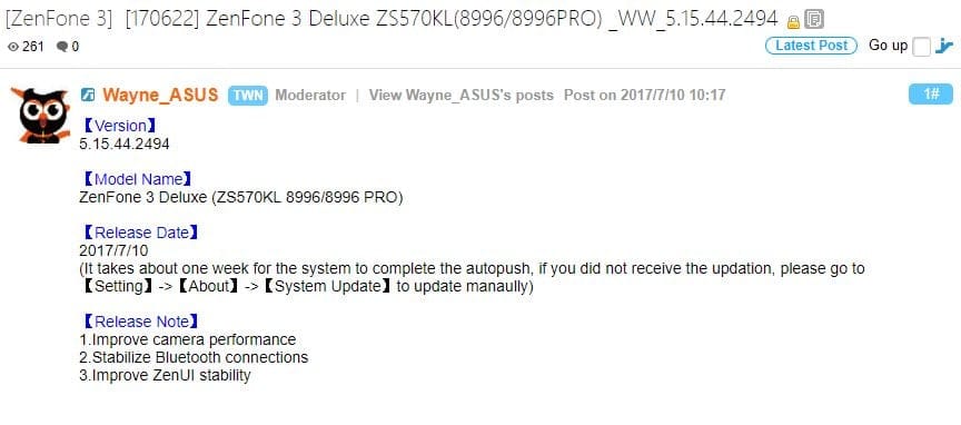 Asus ZenFone 3 Deluxe update brings improved camera performance and stability fixes