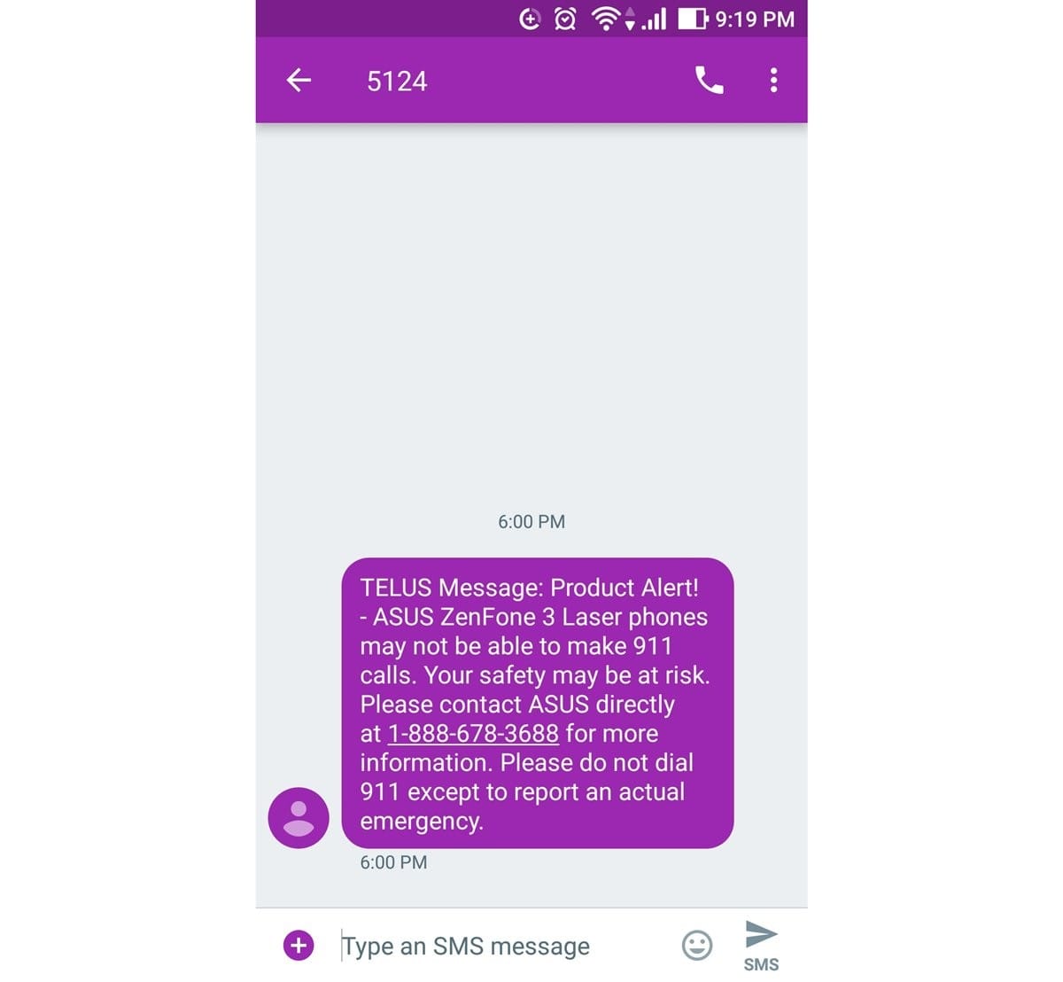 PSA: Asus ZenFone 3 Laser is currently having issues calling 911 in Canada