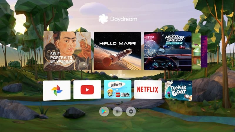 Daydream app update brings redesigned home and controller button highlight in VR