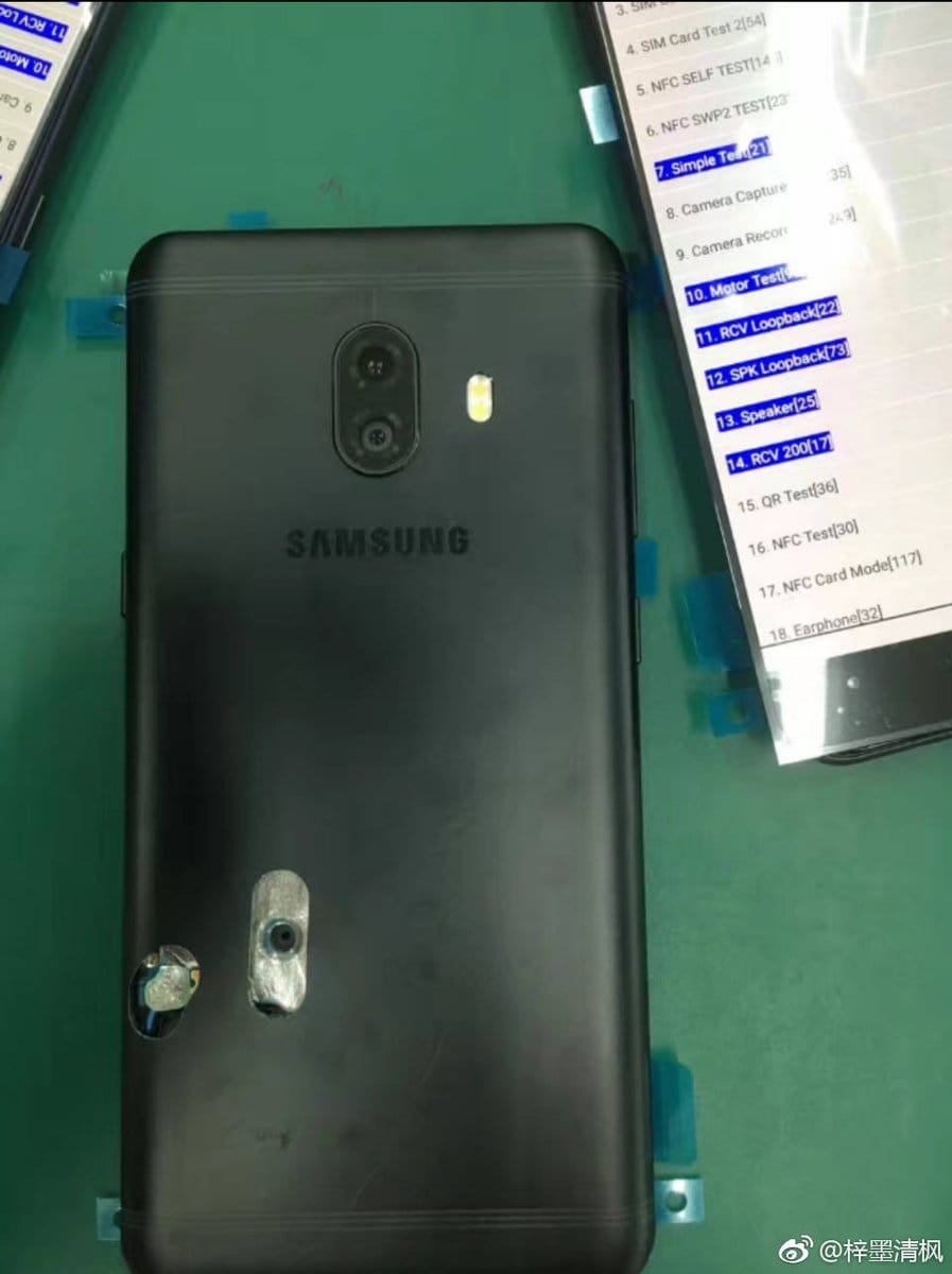 Galaxy C10 images leak with vertical dual camera setup