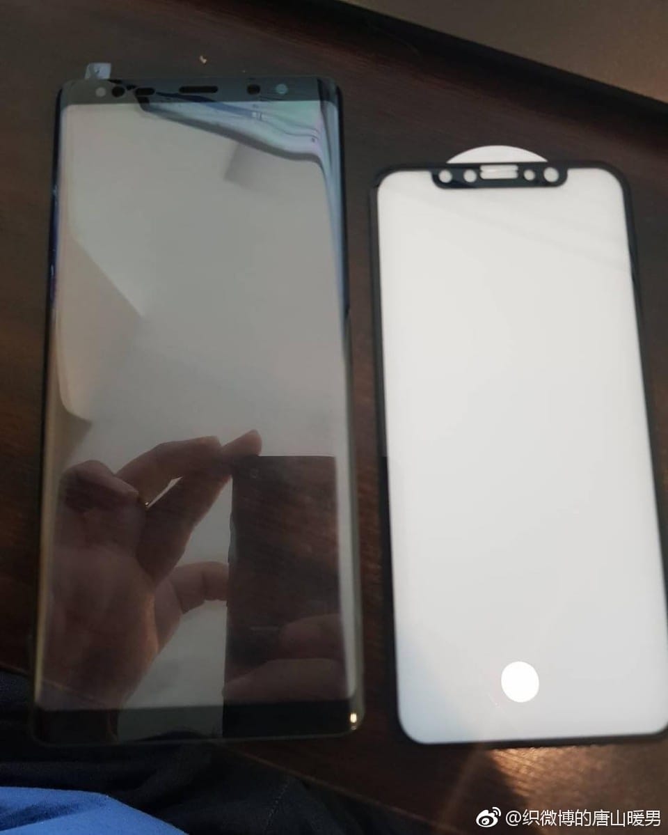 Leaked Galaxy Note 8 display panel gets us size comparison with iPhone 8