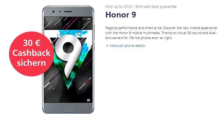 Huawei Honor 9 goes on pre-booking at O2 Germany