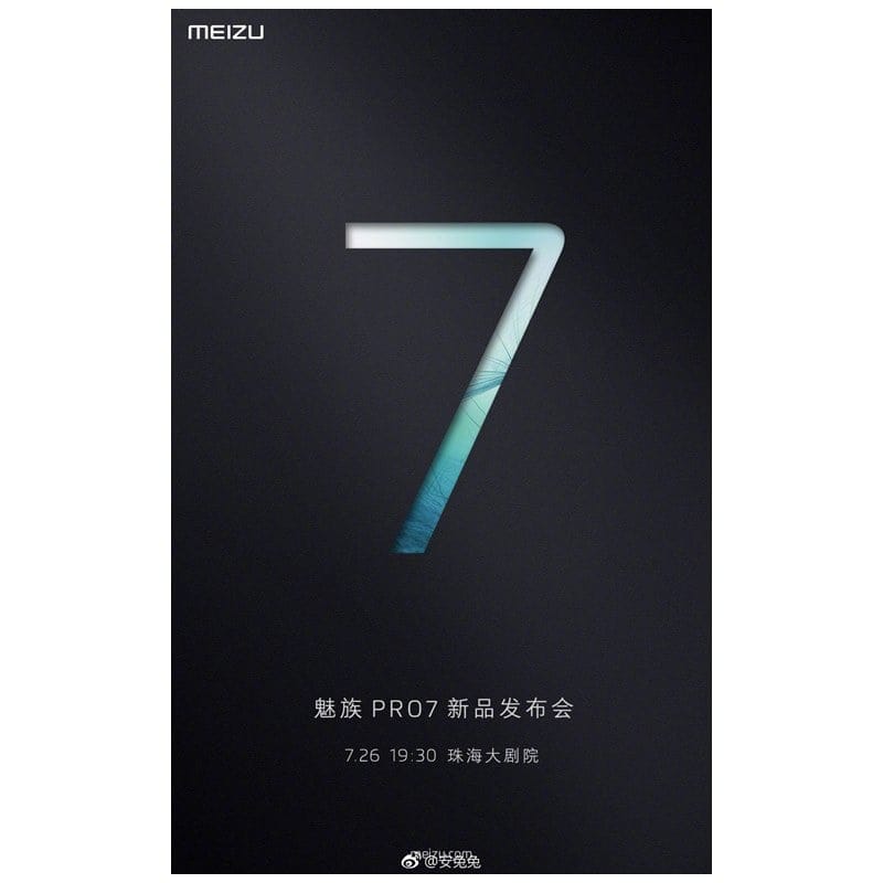 Meizu Pro 7 release date set for July 26