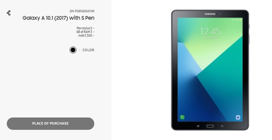 Galaxy Tab A 10.1 (2017) with S Pen launched in Iran with 3GB RAM and 7,300mAh battery