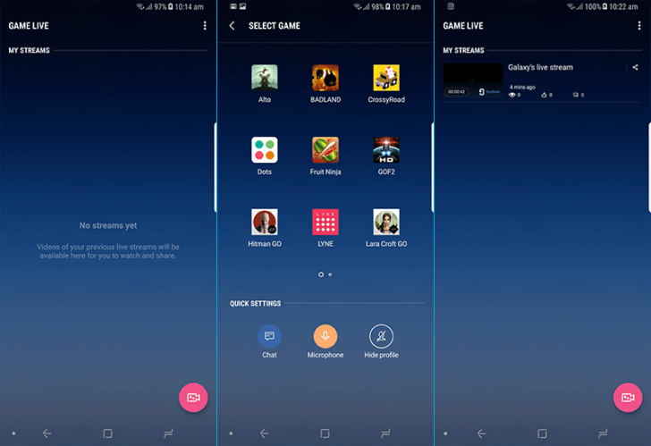 Samsung brings Game Live app for live streaming mobile games