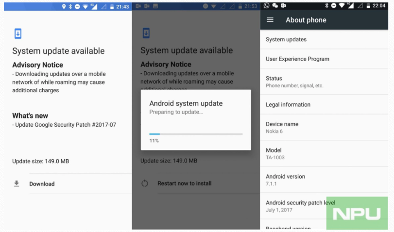 Nokia 6 update rolling out with July security patch