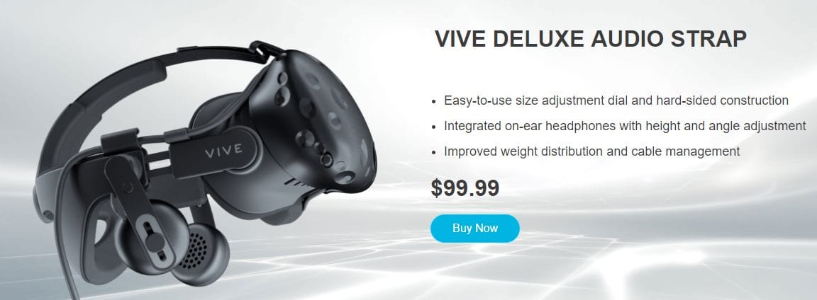 VIVE Deluxe Audio Strap is back in stock