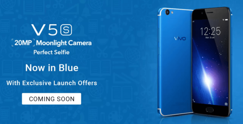 Vivo V5S in Blue color to launch soon in India