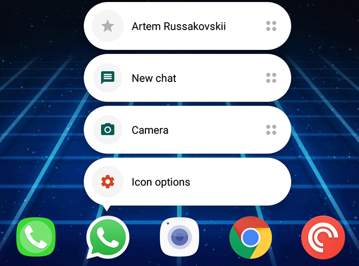 WhatsApp beta finally brings launcher app shortcuts feature