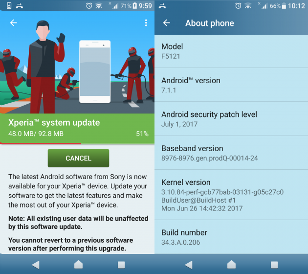 Sony Xperia X gets July 2017 security patch, build 34.3.A.0.206