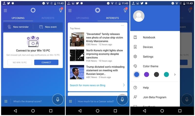 Latest Cortana update v2.9 gets you redesigned home screen, settings menu and hands-free calling and texting