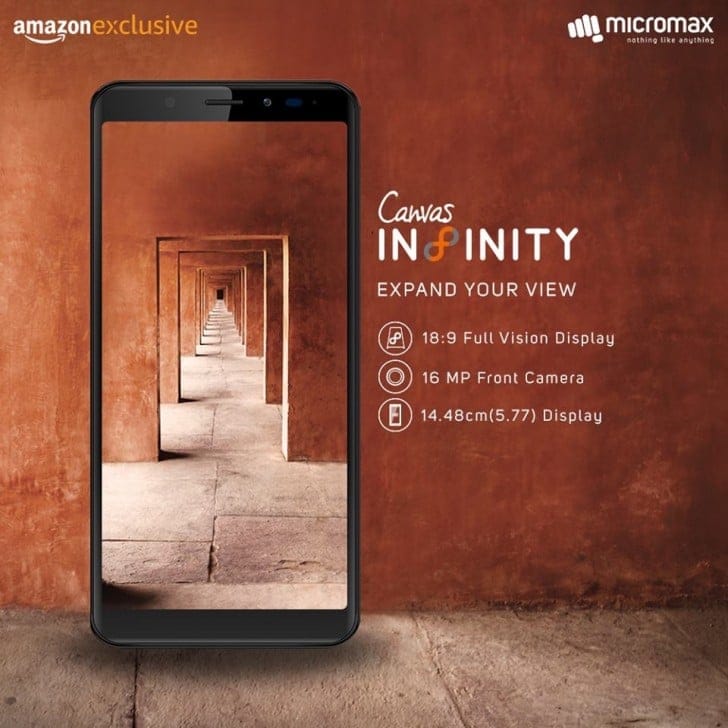 Micromax Canvas Infinity with 5.7-inch Full Vision display goes official