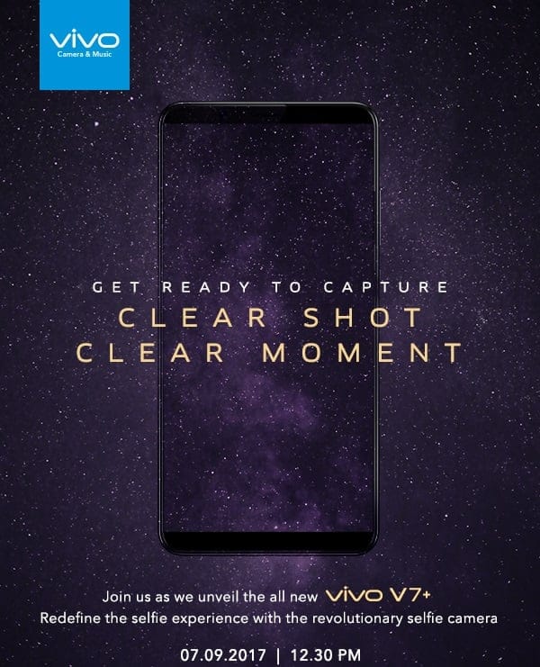 Vivo V7 Plus to release on September 7