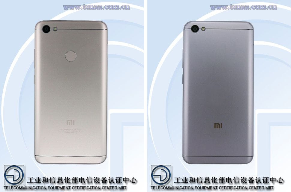 Xiaomi Redmi Note 5 and Note 5A specs and images leak via TENAA