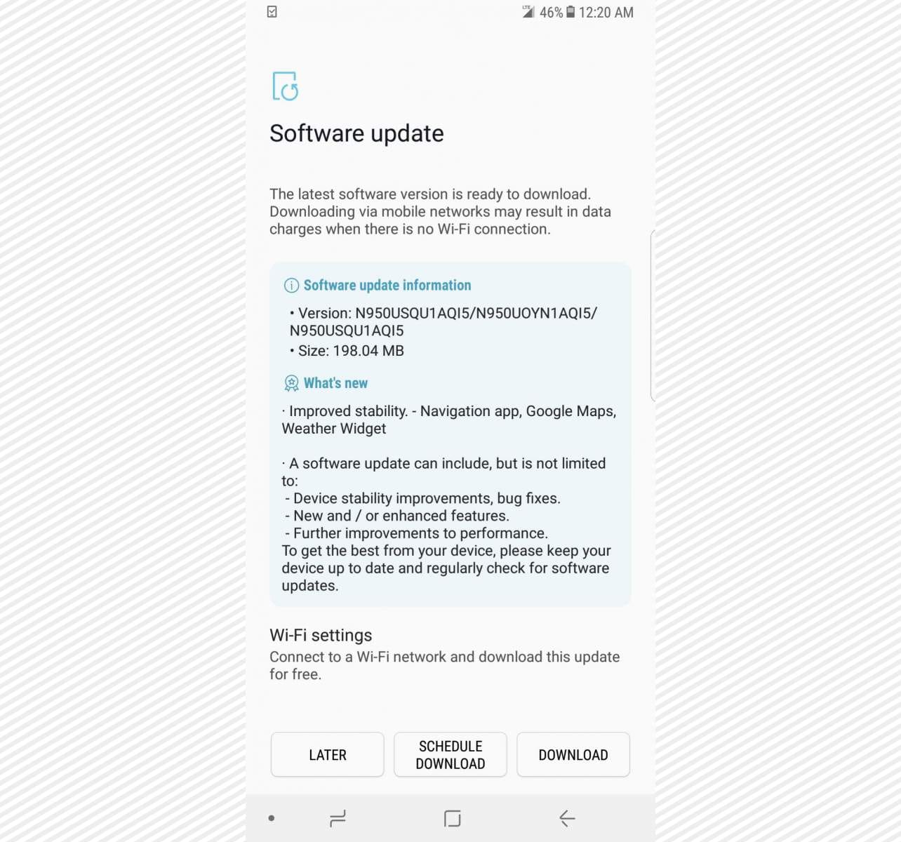 Galaxy Note 8 US variants receiving BlueBorne security patch with OTA update