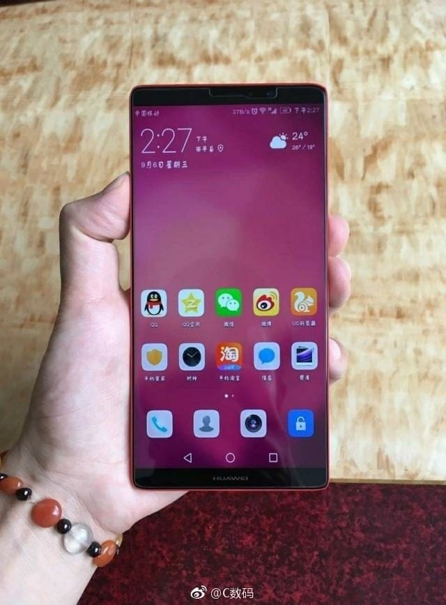 Live image of Huawei Mate 10 Pro leaks