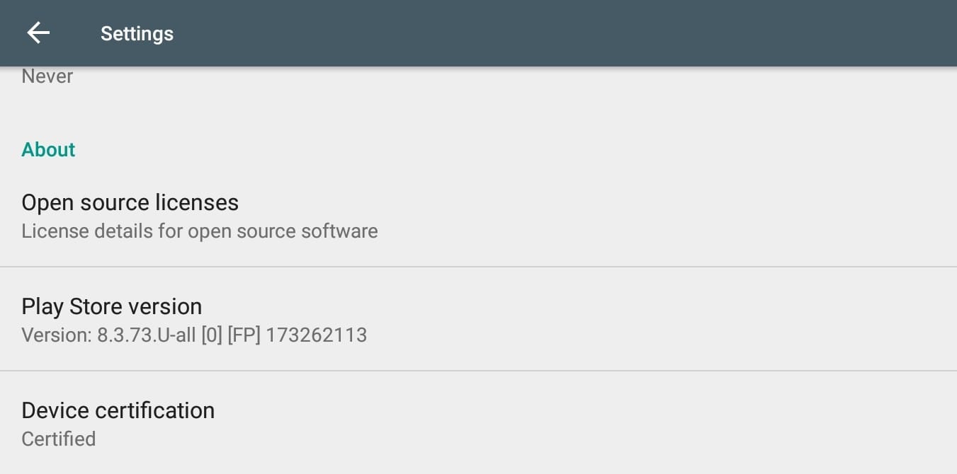 Google Play Store update rolling out as version 8.3.73