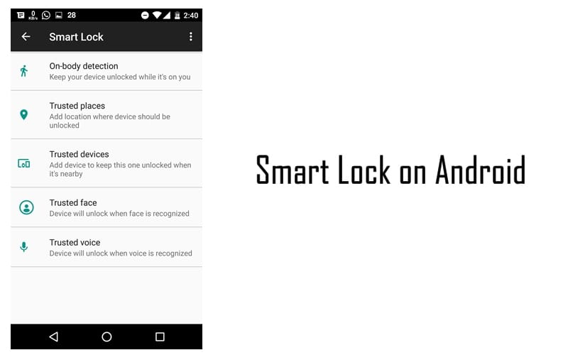 How to automatically unlock your Android phone using Smart Lock functions