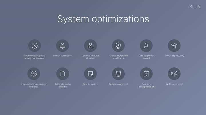 miui 9 system optimizations