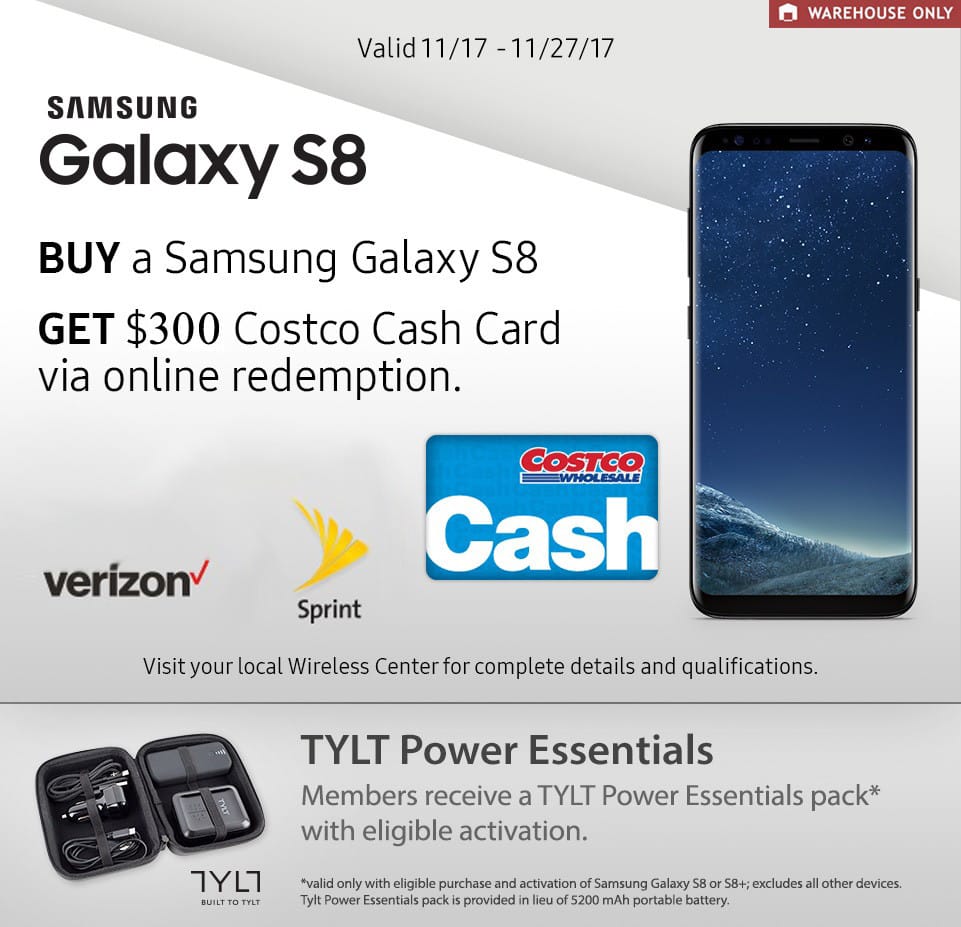 costco galaxy s8 deal