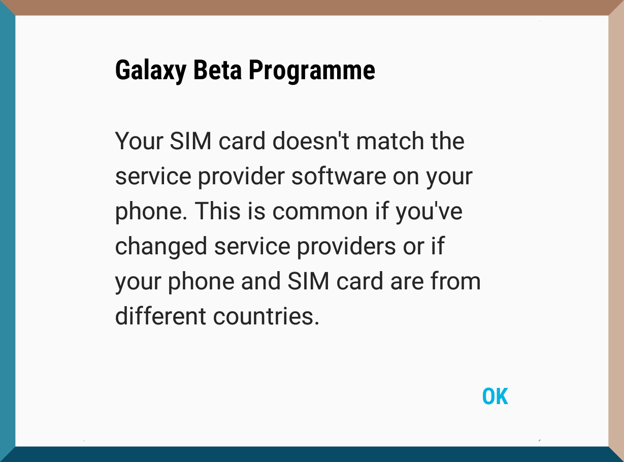 Galaxy Beta Program giving ‘SIM card doesn’t match’ error? Try this fix