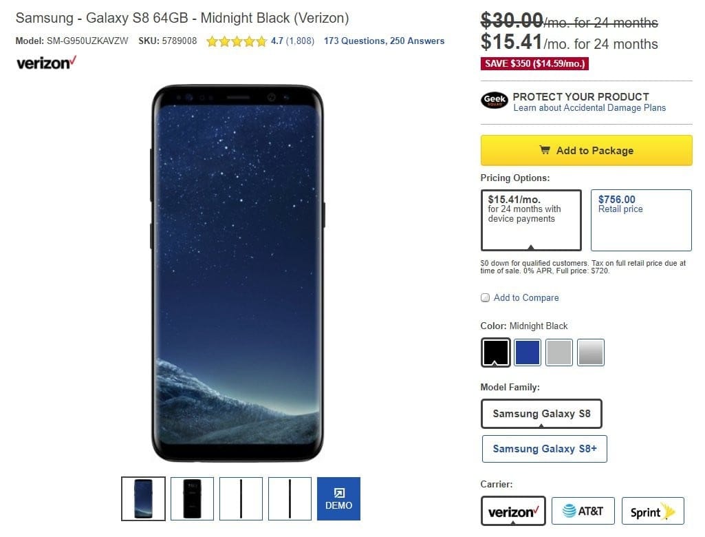 galaxy s8 black friday