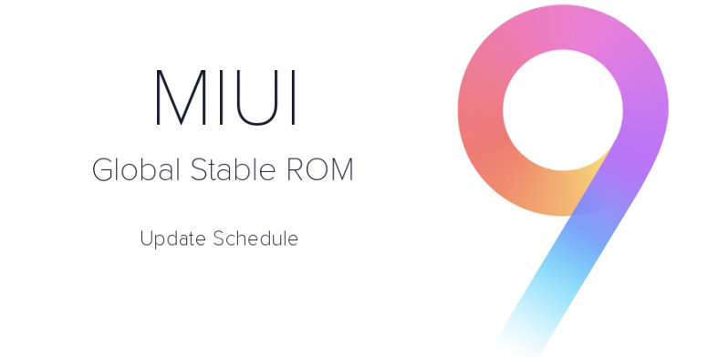 miui 9 update schedule