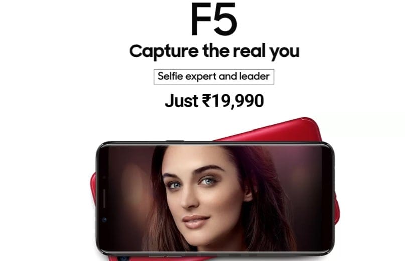 Oppo F5 launched in India with 6-inch 18:9 display and 20MP selfie camera