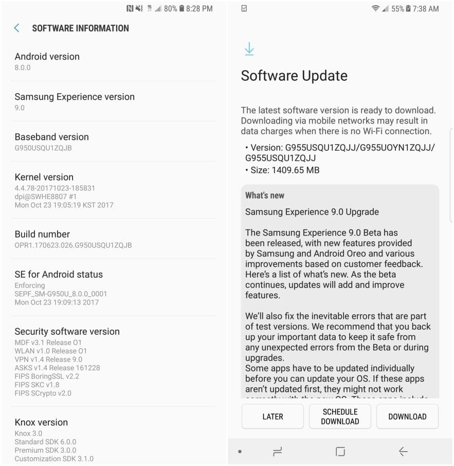 Android Oreo update for the Galaxy S8 and S8 Plus announced as Samsung Experience 9.0 edition