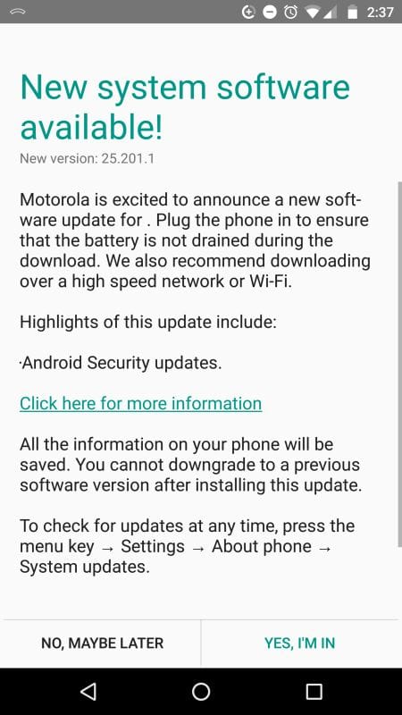 Moto X Pure edition receives new update with KRACK fix and October patch