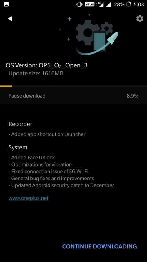 OnePlus 5 update with Face Unlock released as Open Beta 3